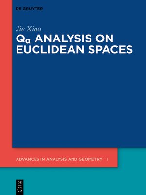 cover image of Qα Analysis on Euclidean Spaces